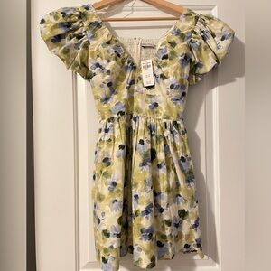 Abercrombie petite dress puff sleeves